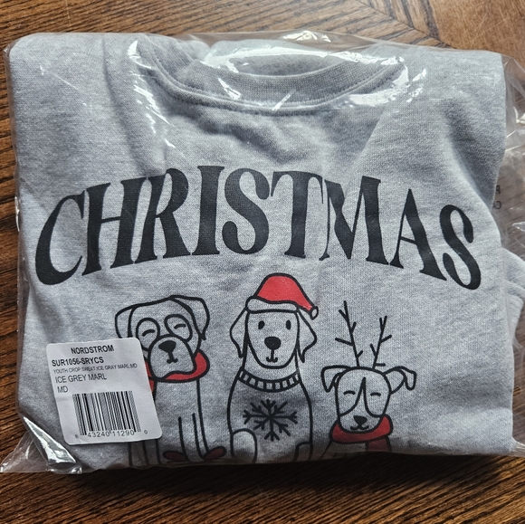 Christmas Crew Kids Sweatshirt NWTs SZ M - Picture 5 of 5